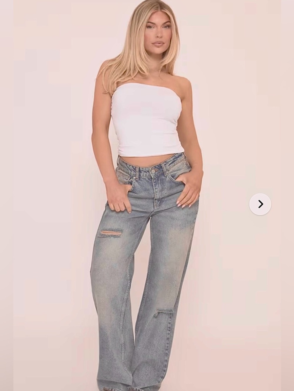 Chic White Tube Top